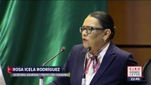 Índices delictivos han bajado en México: Rosa Icela Rodríguez
