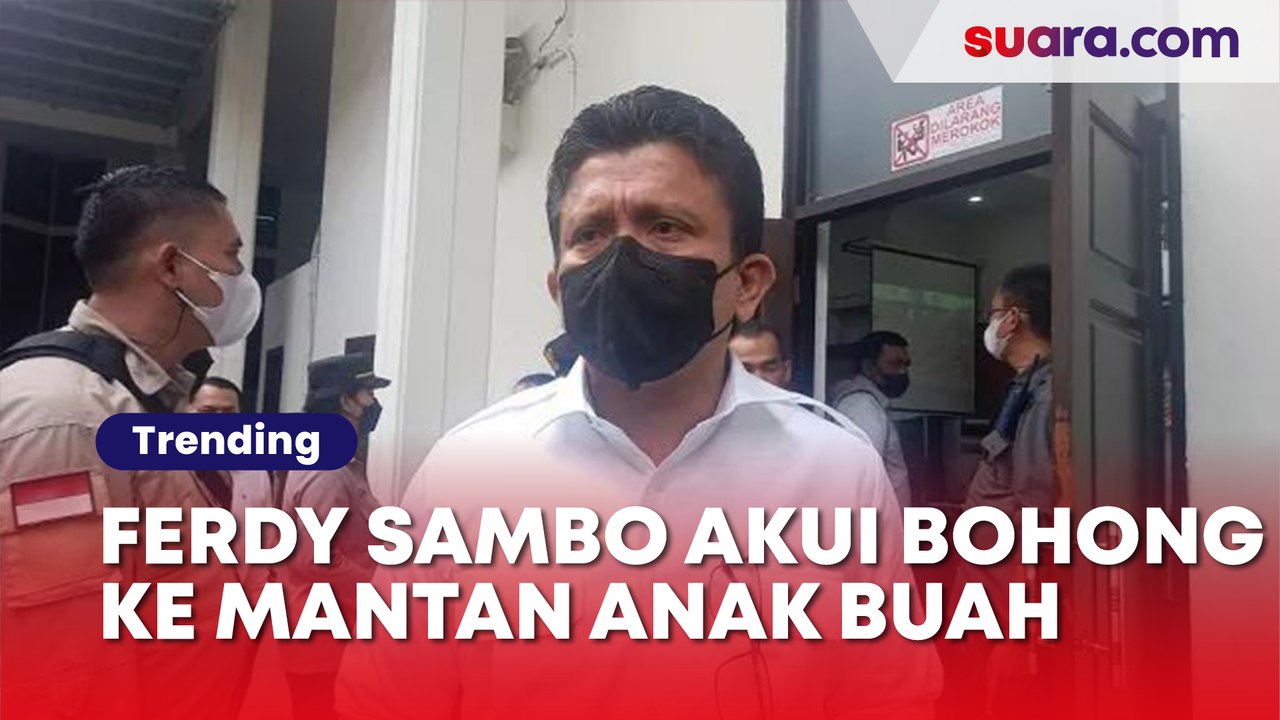 'Maaf, Ini Semua Prank Saya' Ferdy Sambo Akui Bohong ke Mantan Anak Buah