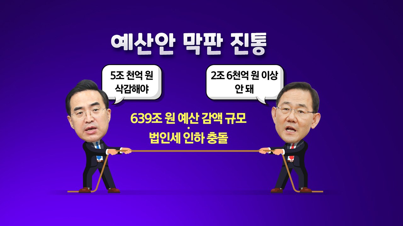 [더정치] 예산안 막판 진통..."野 대가 치를 것" vs "오로지 윤심 예산" / YTN