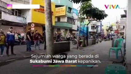 Warga Panik Keluar Gedung saat Gempa Goyangkan Sukabumi