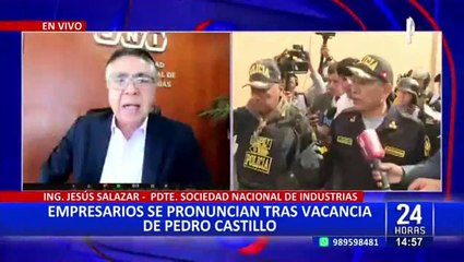 Empresarios se pronuncian sobre la vacancia de Pedro Castillo