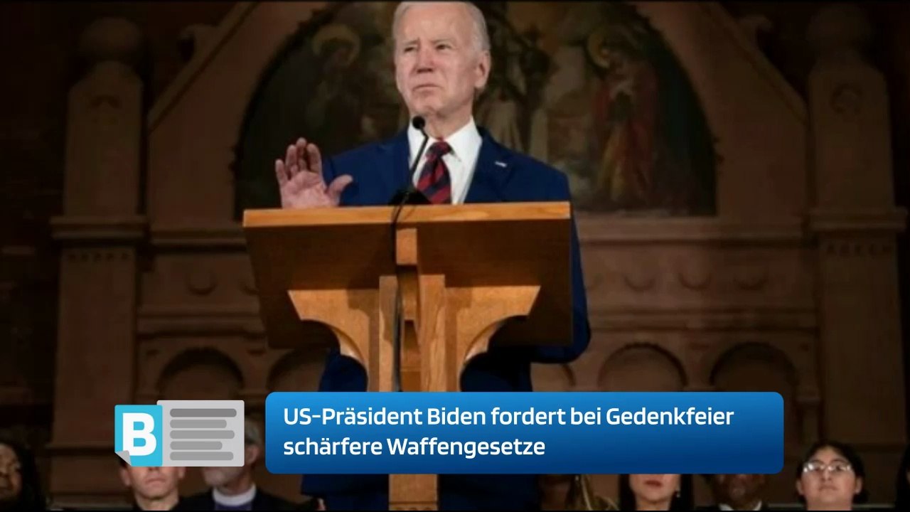 US-Präsident Biden fordert bei Gedenkfeier schärfere Waffengesetze