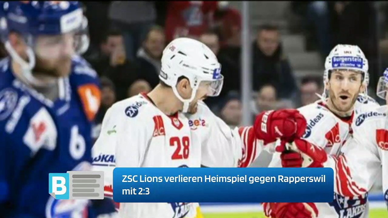 ZSC Lions verlieren Heimspiel gegen Rapperswil mit 2:3