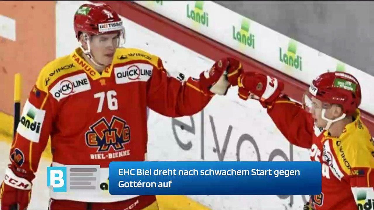 EHC Biel dreht nach schwachem Start gegen Gottéron auf