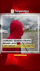 Mount Semeru coughed again ⚠️