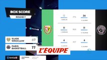 Le résumé de Slask Wroclaw - Paris Basket-Ball - Basket - Eurocoupe (H)