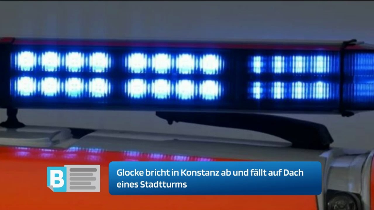 Glocke bricht in Konstanz ab und fällt auf Dach eines Stadtturms
