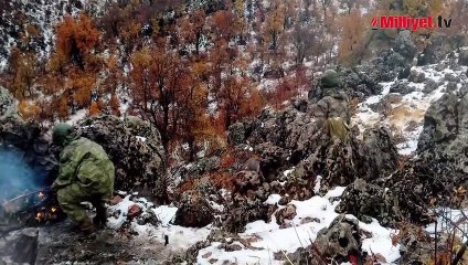 MSB, Mehmetçiğin zorlu operasyon şartlarını paylaştı