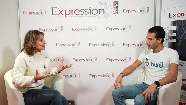 Salon FNAIM 2022 - Interview de Driss Hafid Fondateur de BUNJI réalisée par Stéphanie de Muru