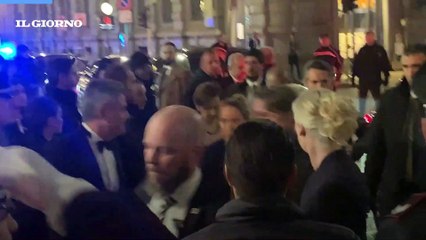 L'ingresso dei vip alla Scala per la Prima