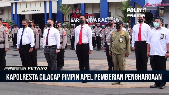Kapolresta Cilacap Pimpin Apel Pemberian Penghargaan