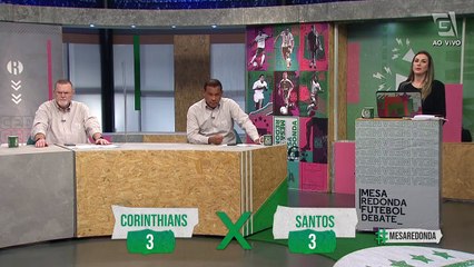 Mesa debate quem é melhor entre Corinthians e Santos