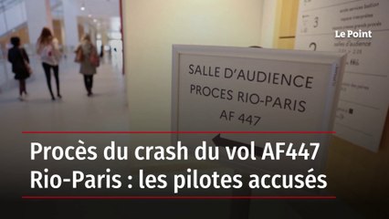 Procès du crash du vol AF447 Rio-Paris : les pilotes accusés