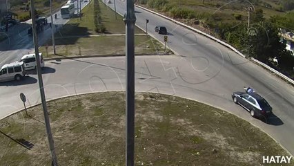 Hatay'daki trafik kazaları KGYS kameralarına yansıdı