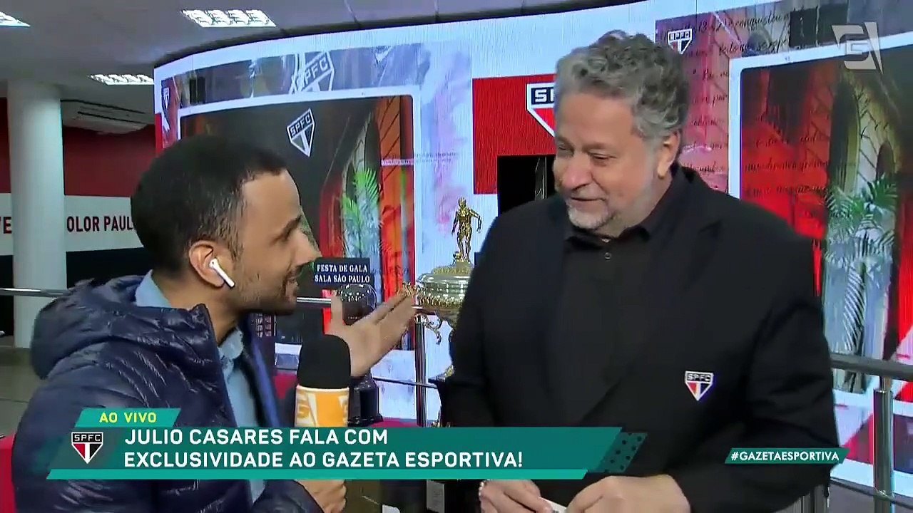 Presidente Julio Casares fala sobre glórias do passado e planos para o futuro do São Paulo