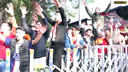 Galatasaray, Antalya'da coşkuyla karşılandı