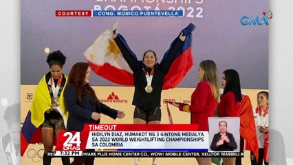 Hidilyn Diaz, humakot ng 3 gintong medalya sa 2022 World Weightlifting  Championships sa Colombia | 24 Oras