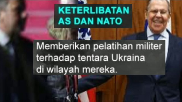 Menlu Rusia Sebut AS dan NATO Terlibat Perang Ukraina Dengan berbagi bukti nyata ?