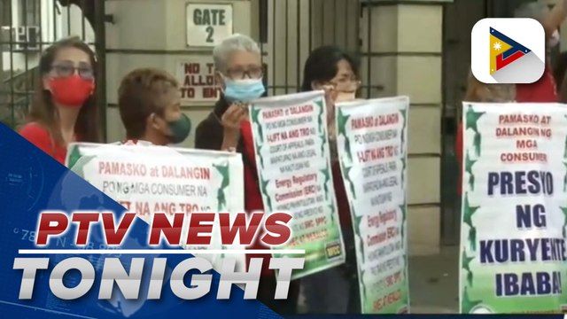 Group of consumers and commuters stage protest at Court of Appeals amid impending power rate hike