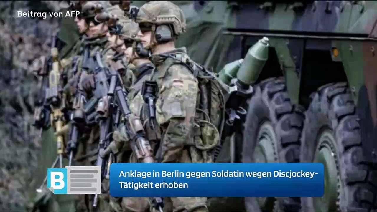 Anklage in Berlin gegen Soldatin wegen Discjockey-Tätigkeit erhoben