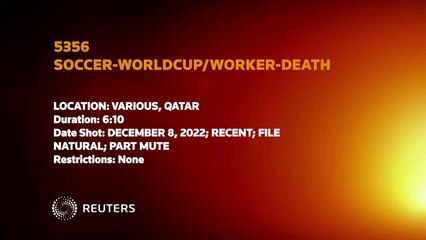 Qatar probing death of a worker, FIFA 'deeply saddened'