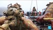 Apollo lifted out of Versailles' gardens for restoration