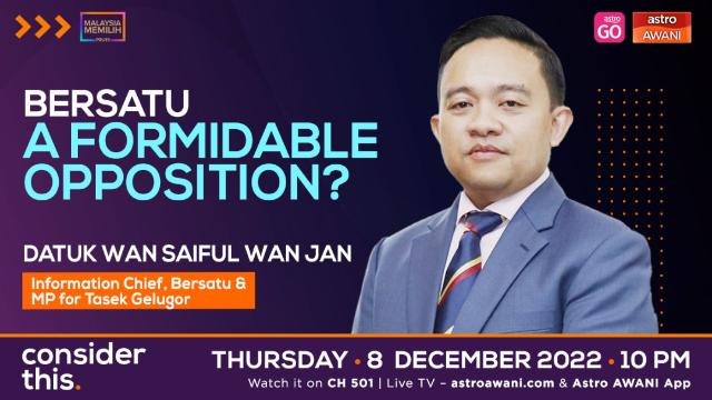 Consider This: Bersatu (Part 2) - Counterbalance To The Coalition Government?