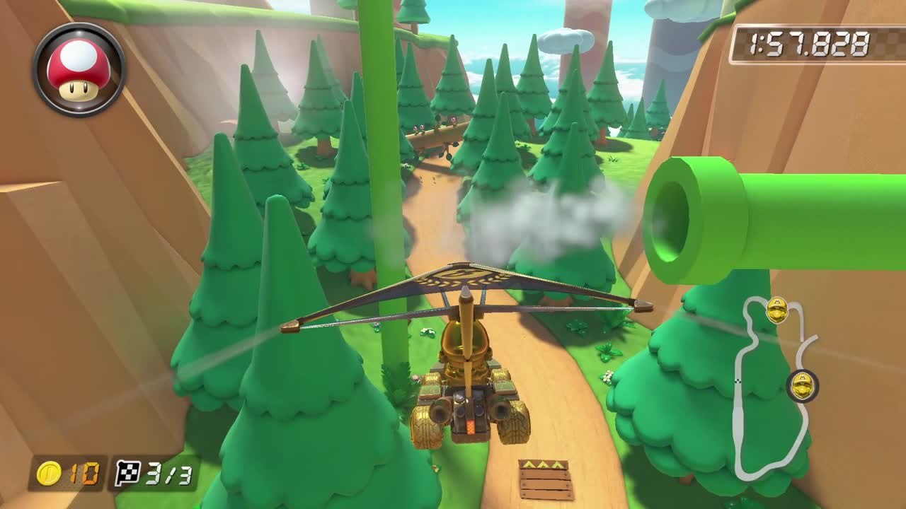 Mario Kart 8 Deluxe (DLC vague 3) - Guide du circuit "3DS Mont Éboulis"