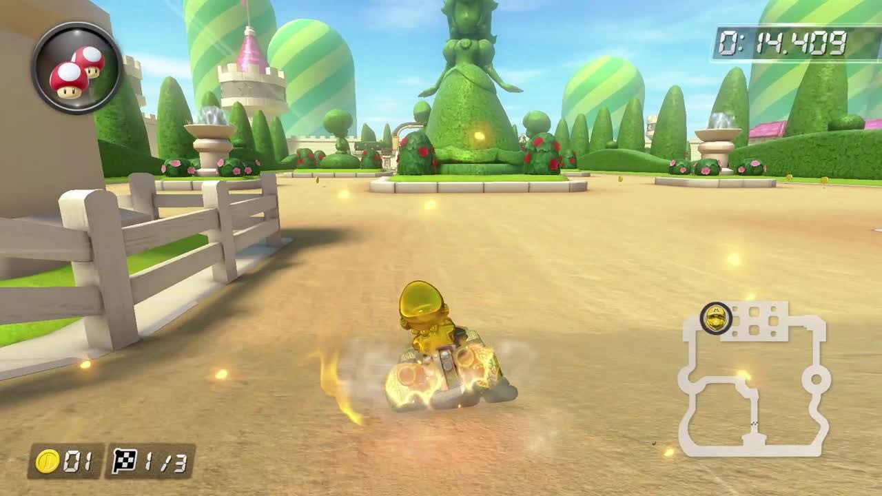 Mario Kart 8 Deluxe (DLC vague 3) - Guide du circuit "DS Jardin Peach"