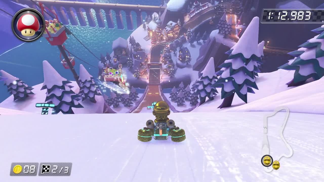 Mario Kart 8 Deluxe (DLC vague 3) - Guide du circuit "Tour Mont Festif"