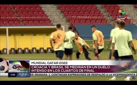 Deportes teleSUR 11:00 08-12: Croacia y Brasil se medirán en el primer partido de cuartos de final