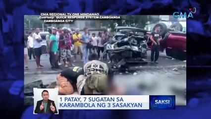 1 patay, 7 sugatan sa karambola ng 3 sasakyan