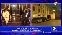 Dina Boluarte se reunió con magistrados de Tribunal Constitucional en Palacio