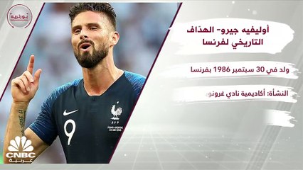 جيرو.. الهدّاف التاريخي لمنتخب الديوك بـ 52 هدفاً