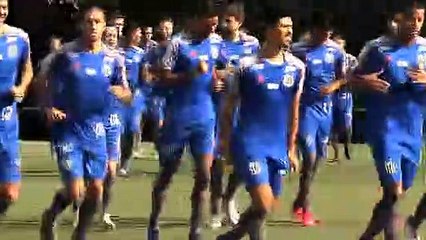 Santos faz treinamento ainda sem Marinho