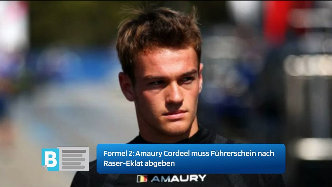 Amaury Cordeel muss Führerschein nach Raser-Eklat abgeben