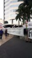 Protesto de torcedores do Corinthians em São Jose do Rio Preto