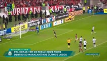 Palmeiras perdeu cinco dos últimos oito jogos disputados no Maracanã