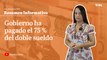 El Gobierno ha pagado el 75 % del doble sueldo a servidores