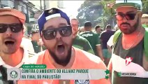 Assista ao ambiente da torcida na final Palmeiras x São Paulo