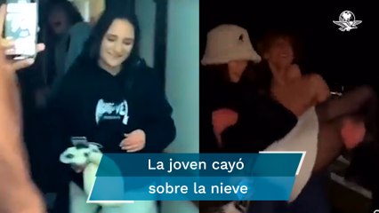 De miedo, joven quiso sacarse una foto y la arrojan desde un tercer piso