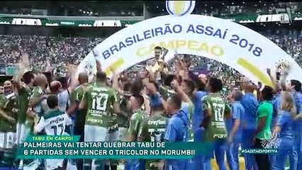 Palmeiras tentará quebrar tabu de seis jogos sem vencer o São Paulo no Morumbi