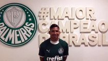 As primeiras palavras Rony com a camisa do Palmeiras