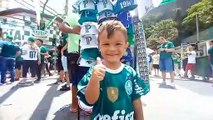 Jovem torcedor vibra com Palmeiras no Mundial