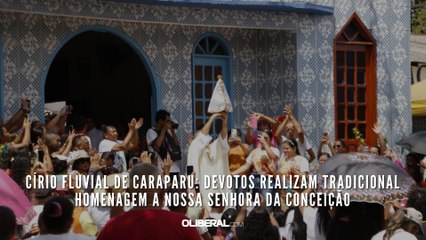 Download Video: Círio Fluvial de Caraparu: devotos realizam tradicional homenagem a Nossa Senhora da Conceição