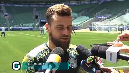 Maike e Lucas Lima falam sobre novo gramado do Allianz