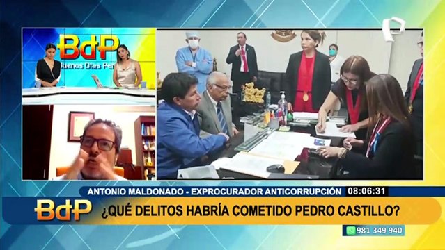 Exprocurador Maldonado sostiene que Castillo no consumó el delito: Hay problemas de tipicidad muy serios