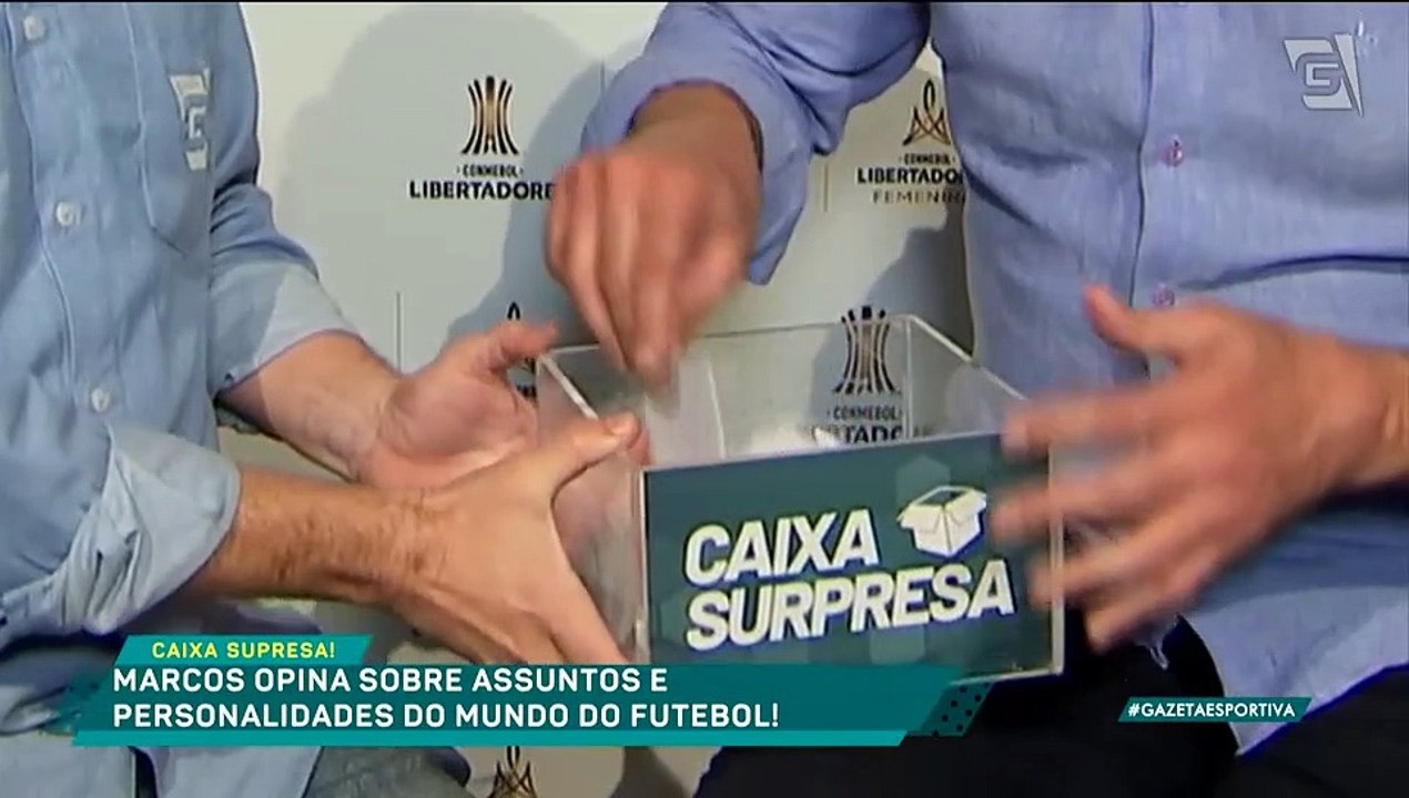 Caixa surpresa com Marcos