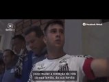 Capitão do Santos sub-20, Sandro faz discurso emocionante em preleção