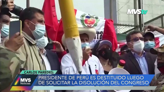 Carlos Paredes, periodista peruano -Relato de la destitución y aprensión de Pedro Castillo MVS Noticias 8 dic 2022